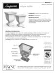 AUGUSTA 26IN TALL PLANTER instructions