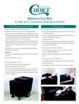 Care & Cleaning Instructions Care & Cleaning Instructions