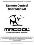 MrCool 4th Gen E Star Remote Manual MrCool 4th Gen E Star Remote Manual