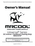 MRCOOL Cooling-Only Condenser Manual MRCOOL Cooling-Only Condenser Manual