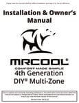 MRCOOL DIY 4th Gen Multi-Zone Condensor Installation Manual MRCOOL DIY 4th Gen Multi-Zone Condensor Installation Manual