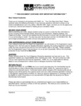 NAKS Order Agreement