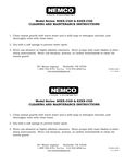 Cleaning Instructions
