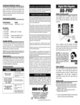 Bird-X BB-PRO Instructions Bird-X BB-PRO Instructions