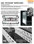ADA PATHCADE™ BARRICADE SYSTEM Instructions ADA PATHCADE™ BARRICADE SYSTEM Instructions