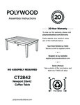 Polywood Newport Coffee Table Instructions
