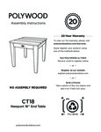 PW Newport 18" End Table Instructions PW Newport 18" End Table Instructions
