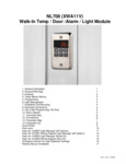 Norlake Walk-In Temp / Door /Alarm / Light Module Manual