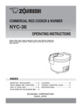 Zojirushi NYC-36 Manual