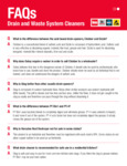 Oatey Drain and Waste System Cleaners FAQ