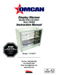 Omcan 26086 Manual Omcan 26086 Manual