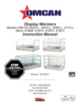Omcan DW-CN Display Warmer Manual Omcan DW-CN Display Warmer Manual