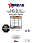 Omcan Elite Series Hot Display Case Specs Manual Omcan Elite Series Hot Display Case Specs Manual