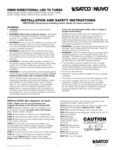OMNI-DIRECTIONAL LED T8 TUBES Instructions OMNI-DIRECTIONAL LED T8 TUBES Instructions