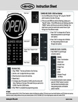 Open Sign PL-OPEBH-13 Instructions