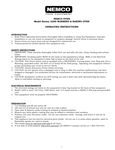 6200 Oven Operation / Parts Manual 6200 Oven Operation / Parts Manual