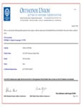 Frozen Bean Kosher Certificate