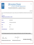 SunGlow Kosher Certificate