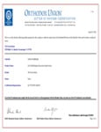Frozen Bean Kosher Certificate