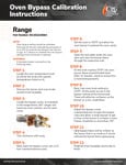 Oven Bypass Instructions Sheet Oven Bypass Instructions Sheet
