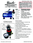 Paasche D500SR Air Compressor Manual English
