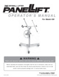 Paragon Pro Manufacturing Solutions Panellift Drywall Lift 439 Manual