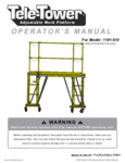 Paragon Pro Manufacturing Solutions Tele-Tower Compact Scaffold 1101-610 Manual