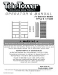 Paragon Pro Manufacturing Solutions Tele-Tower Telescoping Scaffold Extension 1177-22-1177-2296 Manual Paragon Pro Manufacturing Solutions Tele-Tower Telescoping Scaffold Extension 1177-22-1177-2296 Manual