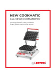 Pavoni NEWCOOKMATICPAV110V Instructions