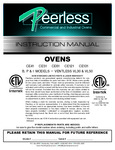 Peerless Oven Electric Instruction Manual Peerless Oven Electric Instruction Manual