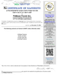 Pellman Kosher Certificate