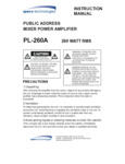 PL260A manual