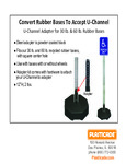 Rubber Base Portable Post Flyer Rev. 5 Plasticade Bases Rubber Base Portable Post Flyer Rev. 5 Plasticade Bases