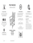 POLYWOOD CDD200 Chippendale Dining Arm Chair Assembly Instructions