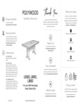 POLYWOOD Farmfous Trestle Table PL83 POLYWOOD Farmfous Trestle Table PL83