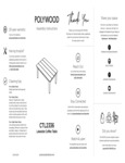 POLYWOOD Lakeside Coffee Table Assembly Instructions