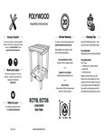POLYWOOD Long Island Side Table Assembly Instructions