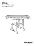 POLYWOOD RT48 Round Table Assembly Instructions POLYWOOD RT48 Round Table Assembly Instructions