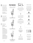 POLYWOOD Vineyard Curveback Adirondack Chair Assembly Instructions POLYWOOD Vineyard Curveback Adirondack Chair Assembly Instructions