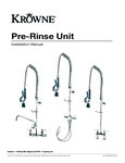 Krowne_Pre-Rinse_Installation Manual