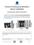 Prestan Adult Maniken Manual