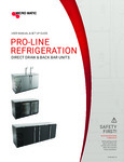 Pro-Line Refrigeration Operation Manual Pro-Line Refrigeration Operation Manual