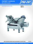 ProCut_KMS-13_Meat_Slicer_Manual ProCut_KMS-13_Meat_Slicer_Manual