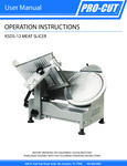 ProCut_KSDS-12_Meat_Slicer_Manual ProCut_KSDS-12_Meat_Slicer_Manual