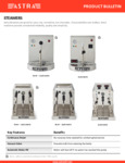Product Bulletin - Steamers Product Bulletin - Steamers