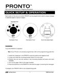 Pronto Quick Guide
