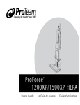 ProTeam ProForce XP HEPA Manual