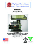 Patty-O-Matic PS21 manual