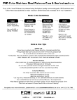 PVD Color Stainless Steel Flatware Care & Use Instructions