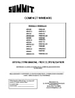 Summit Compact Minibars Manual